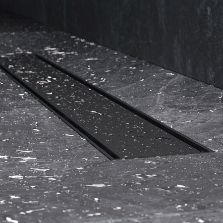 Трап для душа Am.Pm PrimeFlow 60 W02SC-U11-060-04BM с Черной матовой решеткой / под плитку Tile