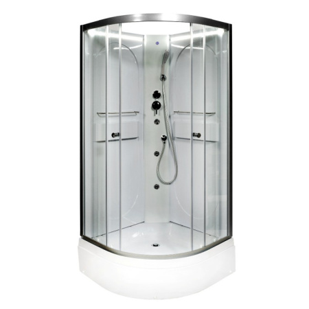 Душевая кабина Deto L 580 N LED+GM 80x80 с гидромассажем Душевая кабина Deto L 580 N LED+GM 80x80 с гидромассажем