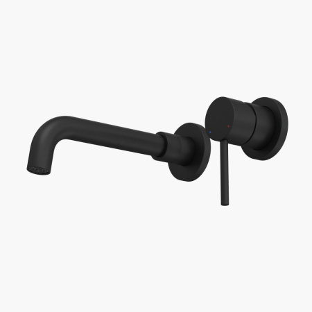 Смеситель для раковины Berges VENTAS R скрытого монтажа, раздельный, черный матовый(076012)