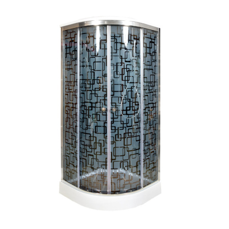 Душевая кабина DTO BM 1510 EL BLACK 100x100 с электрикой Душевая кабина DTO BM 1510 EL BLACK 100x100 с электрикой