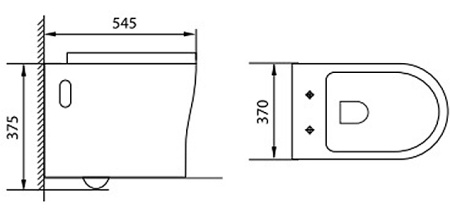 Унитаз Aquanet Rimless Roll-W CL-12249D