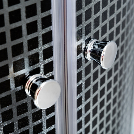 Душевая кабина DTO L 801 EL BLACK 100x100 с электрикой Душевая кабина DTO L 801 EL BLACK 100x100 с электрикой