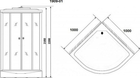 Душевая кабина Niagara Ultra NG-1909-01 100x100