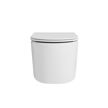 Унитаз Grossman Thin Rim GR-5602S (520х365х345) тонкий ободок,белый с тонкой крышкой,микролифт,1 место