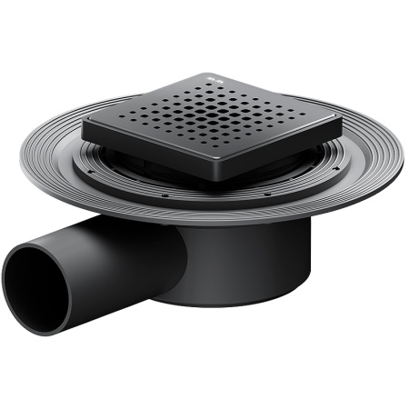 Трап для душа Am.Pm MasterFlow 10 W01BD-P11-010-01BM с Черной матовой решеткой Cut Gradient