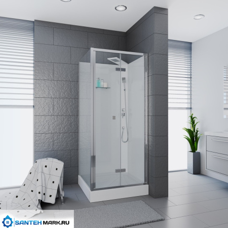 Душевая кабина Ceruttispa BELLA901T (90x90x215-225)(9094 / 8387)