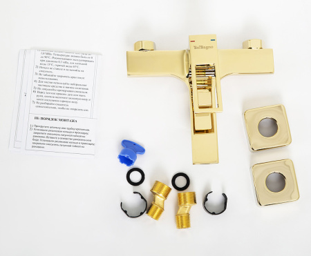 Смеситель для ванны BelBagno Luce LUC-VAS-ORO Золото