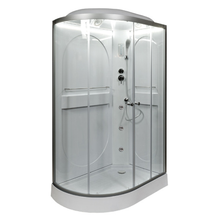 Душевая кабина DTO L 602 R LED+GM 120x80 с гидромассажем