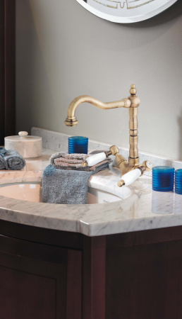 Смеситель для раковины Cezares First FIRST-LS2-02-Bi с донным клапаном