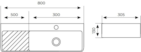 Раковина Aquanet Comfort-5 80 Раковина Aquanet Comfort-5 80