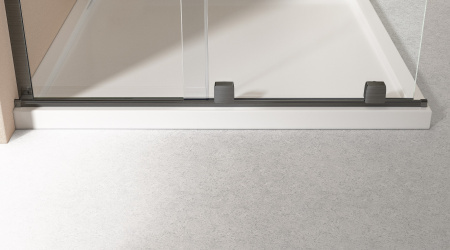 Душевая перегородка Vincea Walk-In VSW-4WSL120CLGM-L, левая, 1200*2000, вороненая сталь, стекло прозрачное