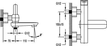 Смеситель для ванны Cezares Tesoro TESORO-F-VD-01