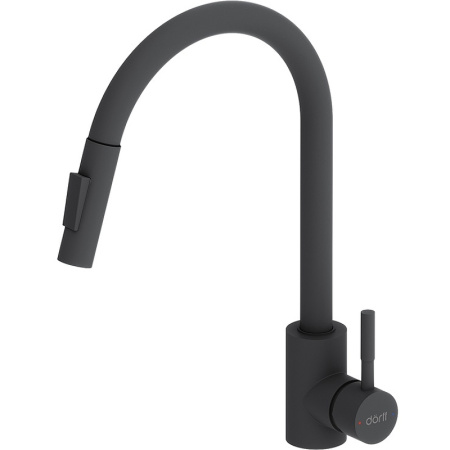 Смеситель для кухонной мойки Dorff Logic D3007522 Черный