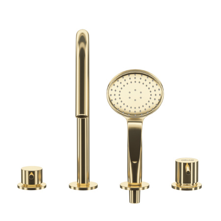 Смеситель CEZARES LEAF LEAF-BVDM4-L-SR золото