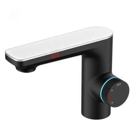 Смеситель для раковины Berges MORANS сенсорный, черный матовый(076002)