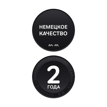 Душевая система AM.PM Like F0780422 с термостатом Черная матовая
