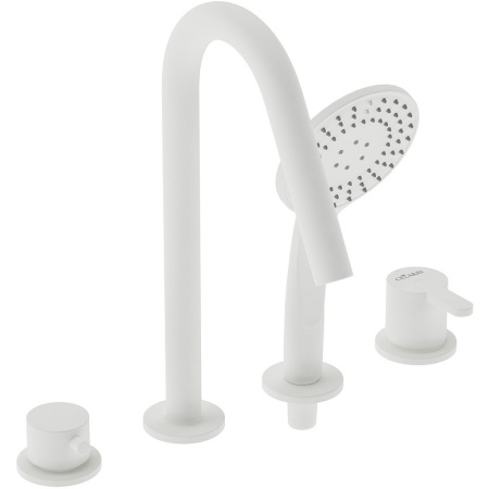 Смеситель Cezares Leaf LEAF-BVDM4-BIO Белый матовый