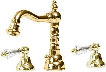 Смеситель Cezares Diamond DIAMOND-BBS2-03/24-Sw с донным клапаном Смеситель Cezares Diamond DIAMOND-BBS2-03/24-Sw с донным клапаном