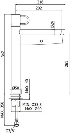 Смеситель Paffoni Joker JK081NO Смеситель Paffoni Joker JK081NO