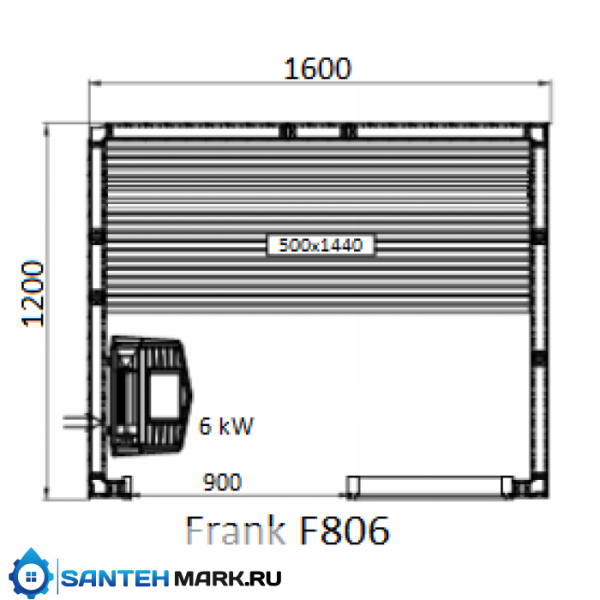 Сауна Frank F 804 (140x120x210) Кедр Экстра
