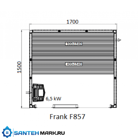 Сауна Frank F 851 (210x150x210) Кедр Экстра