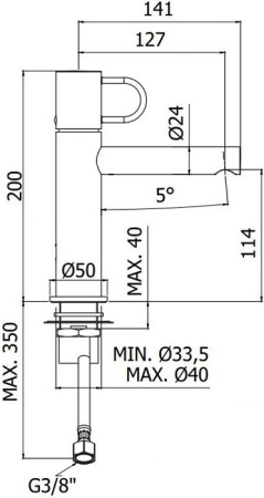 Смеситель Paffoni Joker JK071CR