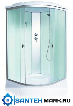 Душевая кабина Aquacubic 3302D fabric white 90х90