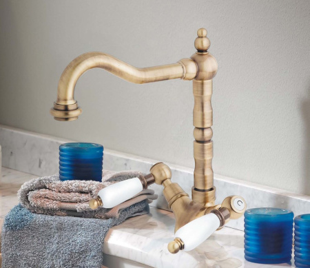 Смеситель для раковины Cezares First FIRST-LS2-02-Bi с донным клапаном