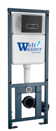 Инсталляция WeltWasser WW MARBERG 410 + SE BL кнопка черная