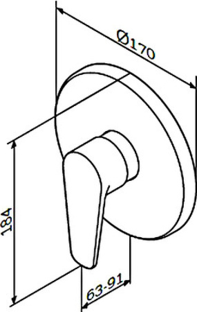 Смеситель для душа AM.PM Inspire F5075000 Хром