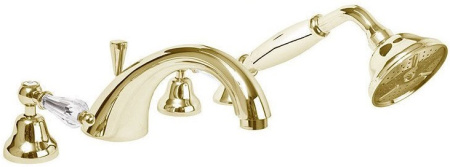 Смеситель для ванны Cezares Diamond DIAMOND-BVD-03/24-Sw с донным клапаном