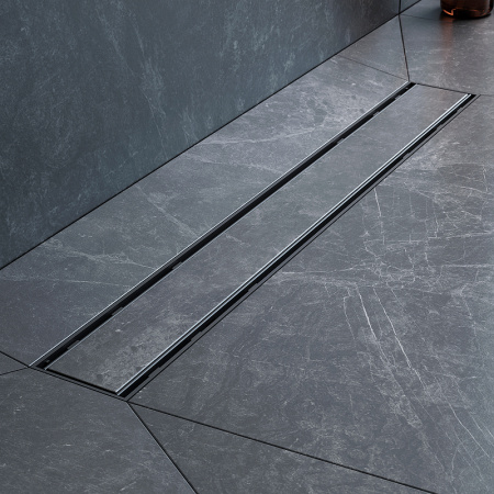 Трап для душа Am.Pm PrimeFlow 60 W02SC-U11-060-04BM с Черной матовой решеткой / под плитку Tile