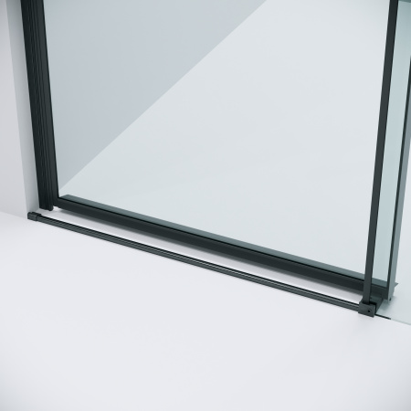 Душевая дверь в нишу Grossman Classic 100.K33.04.160.42.00 (160х195) графит сатин,стекло прозрачное,раздвижная, 1 место