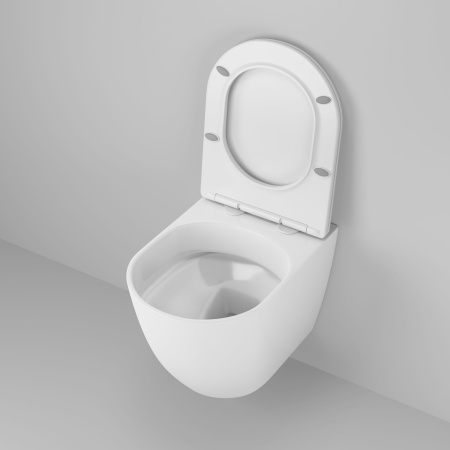 Унитаз Grossman Thin Rim GR-5601S (520х360х360) тонкий ободок,белый с тонкой крышкой,микролифт,1 место