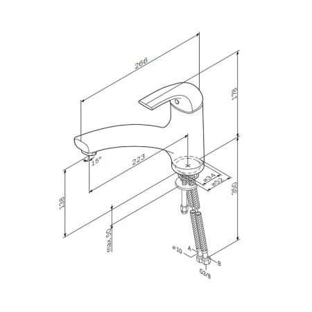 Смеситель для кухонной мойки AM.PM Sense F7500032 Хром