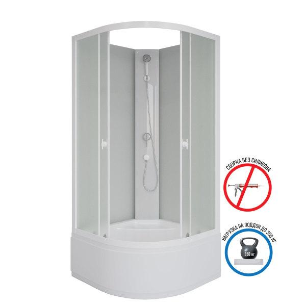 Душевая кабина Niagara Promo P80/40/MT/BK 80x80