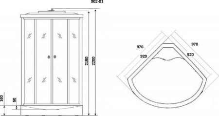 Душевая кабина Niagara Ultra NG-902-01 100x100