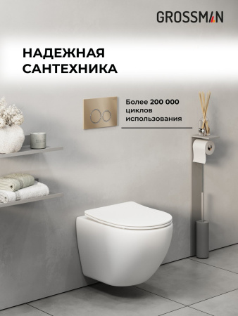Комплект 2 в 1: инсталляция GROSSMAN 900.K31.01.000+клавиша смыва Galaxy 700.K31.01.310.310 зол мат