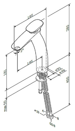 Смеситель для раковины AM.PM Spirit V2.0 F70A92000 Хром
