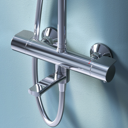 Душевая система AM.PM X-Joy F0785A500 с термостатом Хром