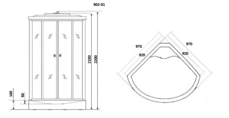 Душевая кабина Niagara Ultra NG-902-01 100x100