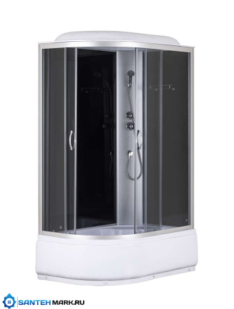 Душевая кабина Taliente TA-12080GL 120x80, прозрачное стекло грейс, профиль матовый хром, левая