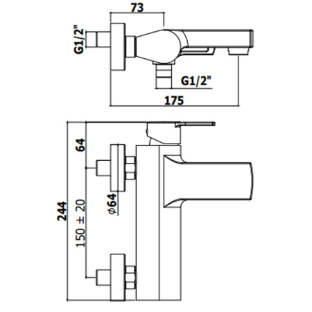 Смеситель Paffoni Ringo RIN023BO белый матовый