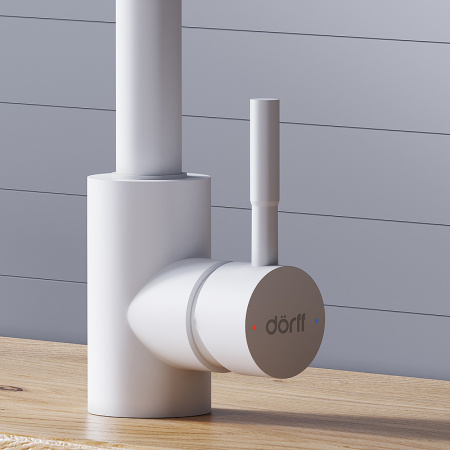 Смеситель для кухонной мойки Dorff Logic D3007533 Белый