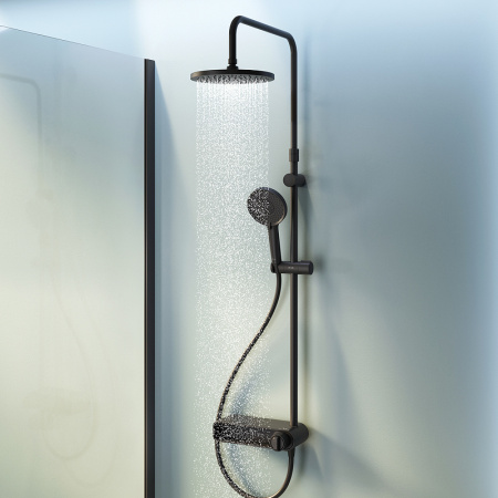 Душевая система AM.PM X-Joy F0785A622 Черная матовая