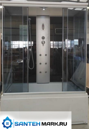 Душевая кабина Aquacubic 3310B grey black 150х85