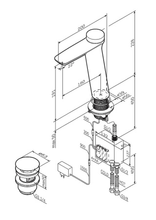 Смеситель для раковины AM.PM Inspire 2.0 TouchReel F50A93400 Хром