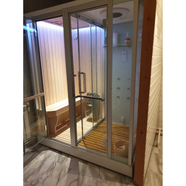 Душевая кабина с сауной Frank F-918 L 180x130 Душевая кабина с сауной Frank F-918 L 180x130