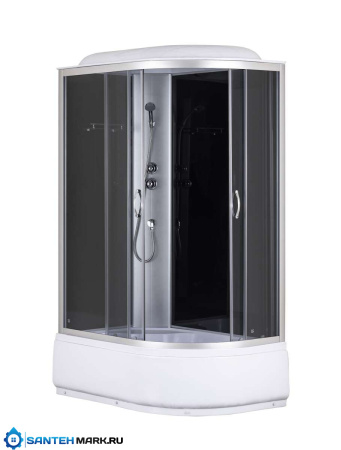 Душевая кабина Taliente 120x80 см, прозрачное стекло грейс, профиль матовый хром