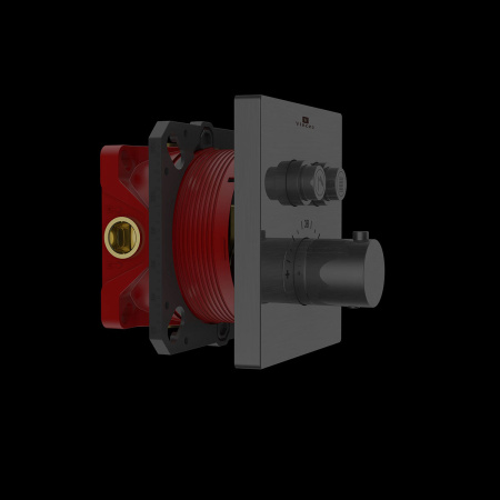 Смеситель для душа Vincea VSCV-321TGM двухфункциональный, термостатический, вороненая сталь